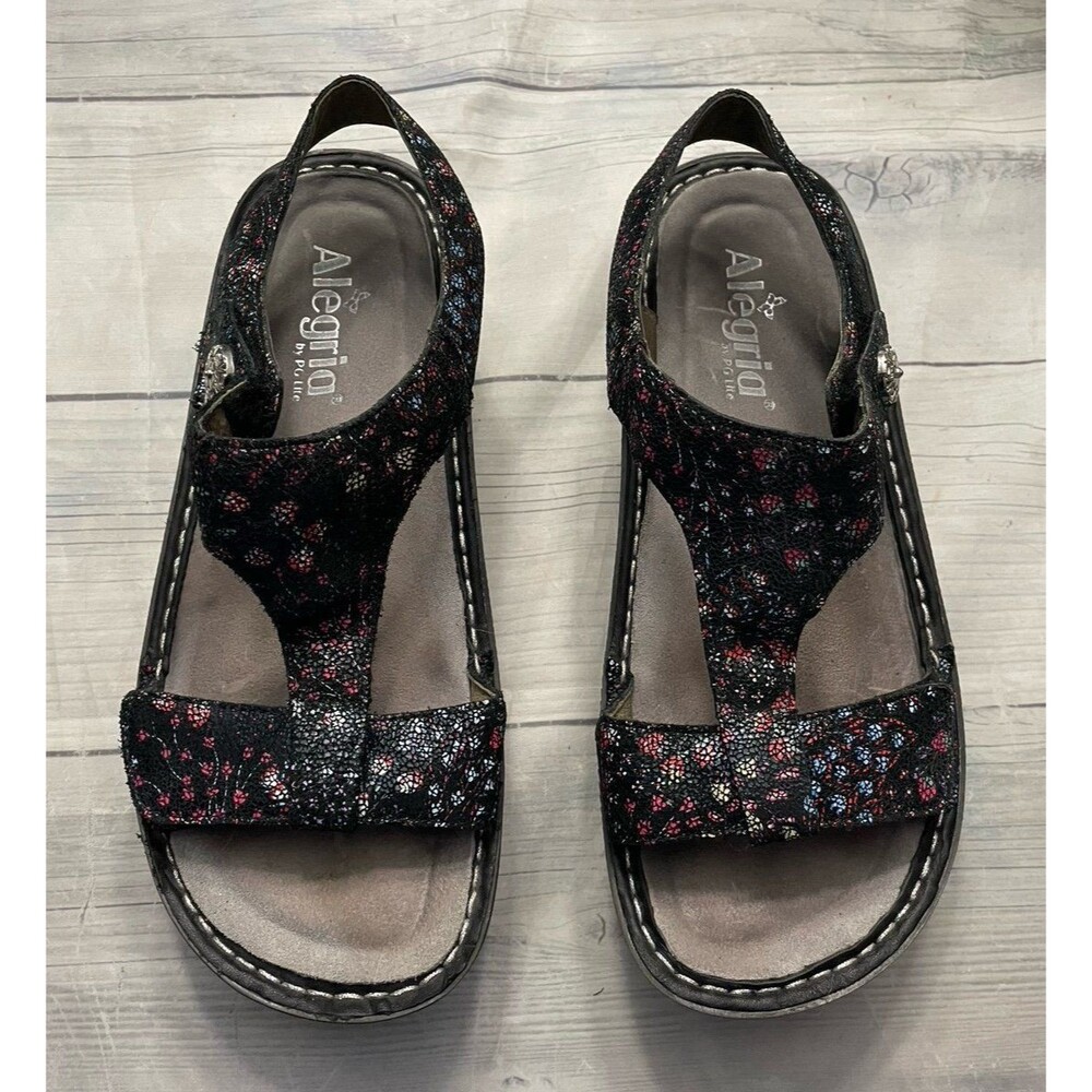 Algeria by PG Lite Women’s Ladies Leather T-Strap Kerri Sandals, Size 37